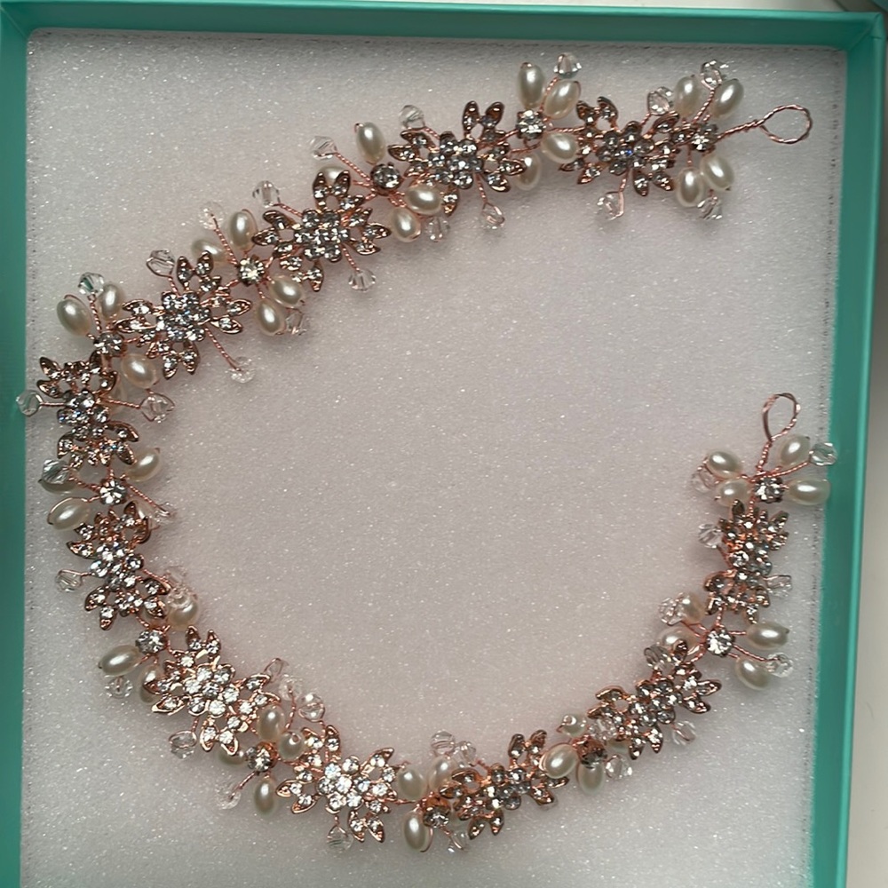 Rose gold headpiece